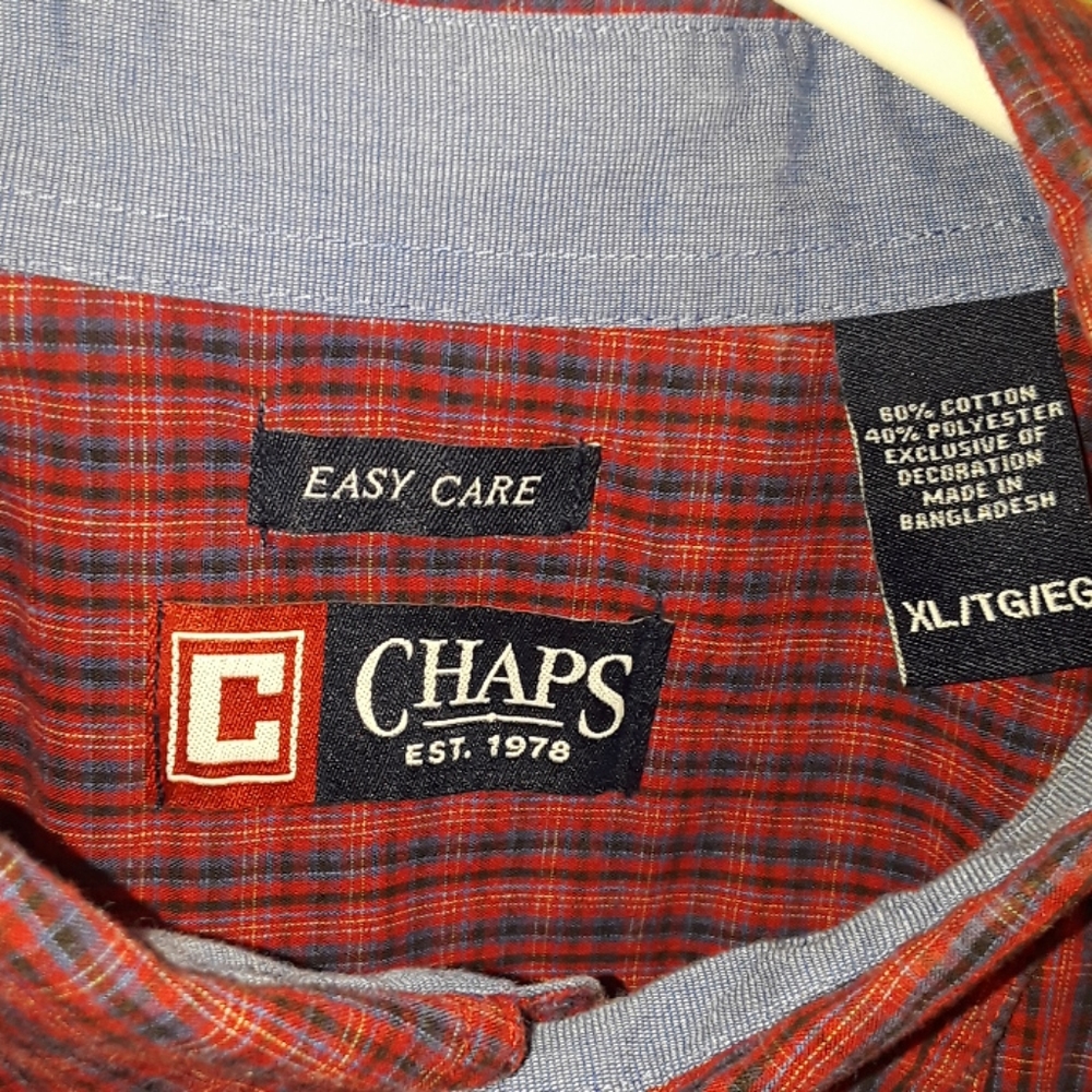 Men's Chaps Long Sleeve Button Down Shirt - Picture 2 of 5